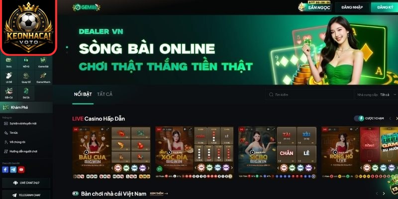 Live Casino trực tuyến hấp dẫn