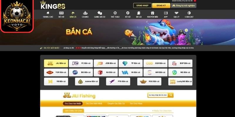 Bắn cá với kho game đa dạng