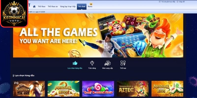 Danh mục game nổi bật tại Sbobet