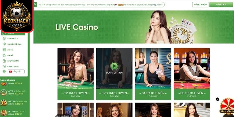 Casino với Dealer xinh đẹp