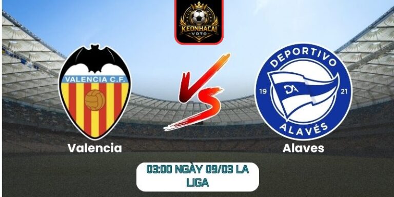 Soi kèo trận Valencia vs Alaves (03:00 ngày 09/03, La Liga)
