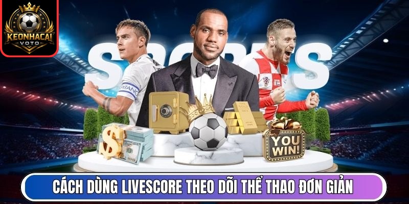 Cách dùng livescore cho mục tiêu theo dõi thể thao đơn giản